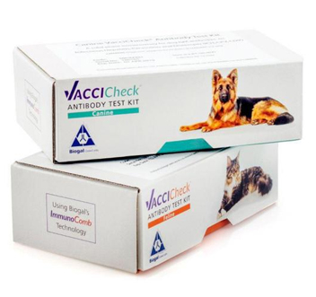 Vaccicheck kit tests antibodies in vaccinated dogs