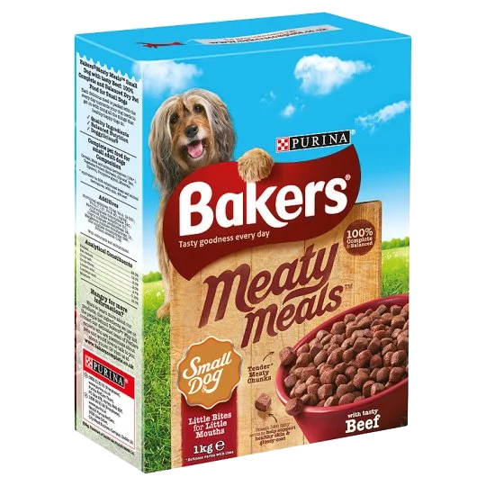 Bakers Complete Meaty Meals Small Dog Beef 1Kg