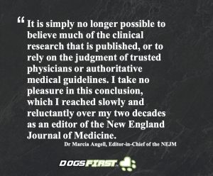 New England Journal of Medicine dogs book quote
