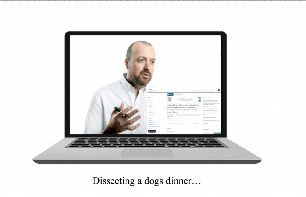 Join Dr Brady as he dissect a Dogs Dinner